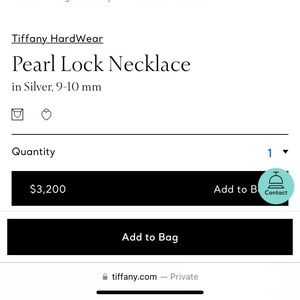 Tiffany Hardware Pearl Lock Necklace